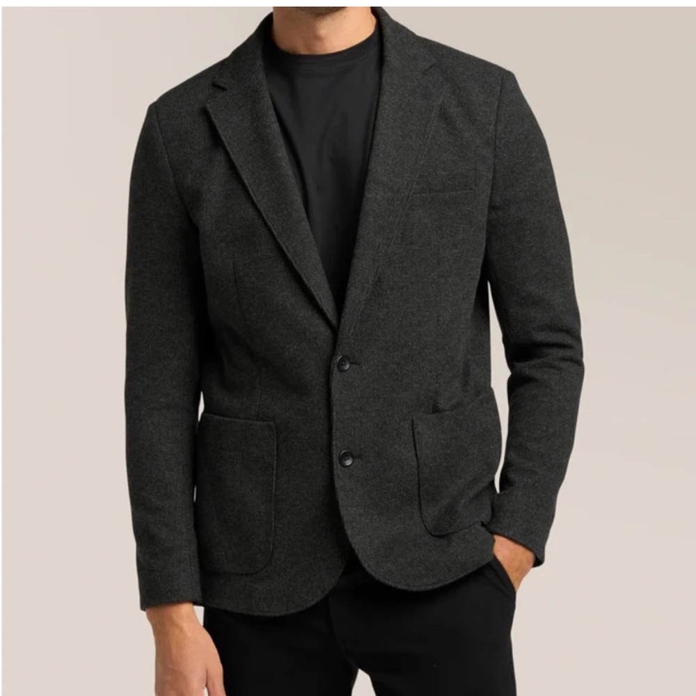 Good Man Brand 100% Cotton Herringbone Unlined Unstructured Blazer Size Medium